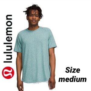 Lululemon Drysense Training Short Sleeve Shirt Heathered Deep Cove Swiftly Teal